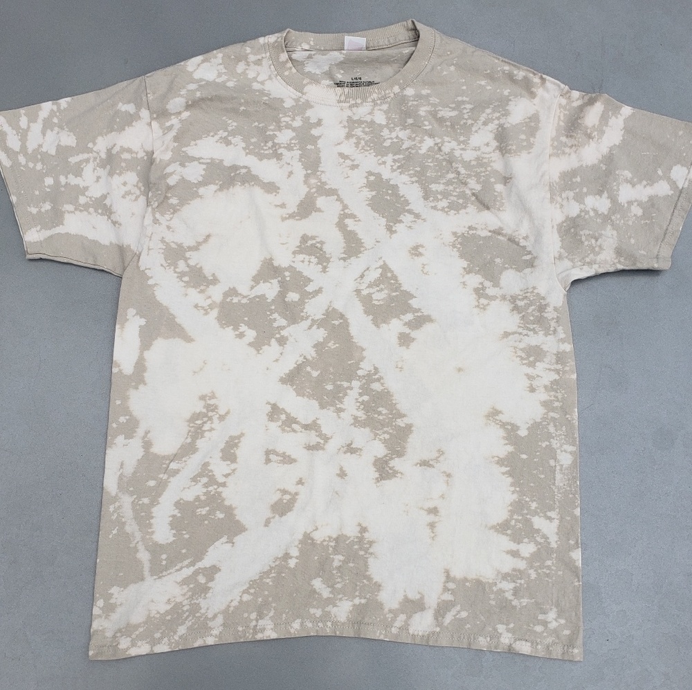 Unisex L - Sand - Bleach Washed Tee
